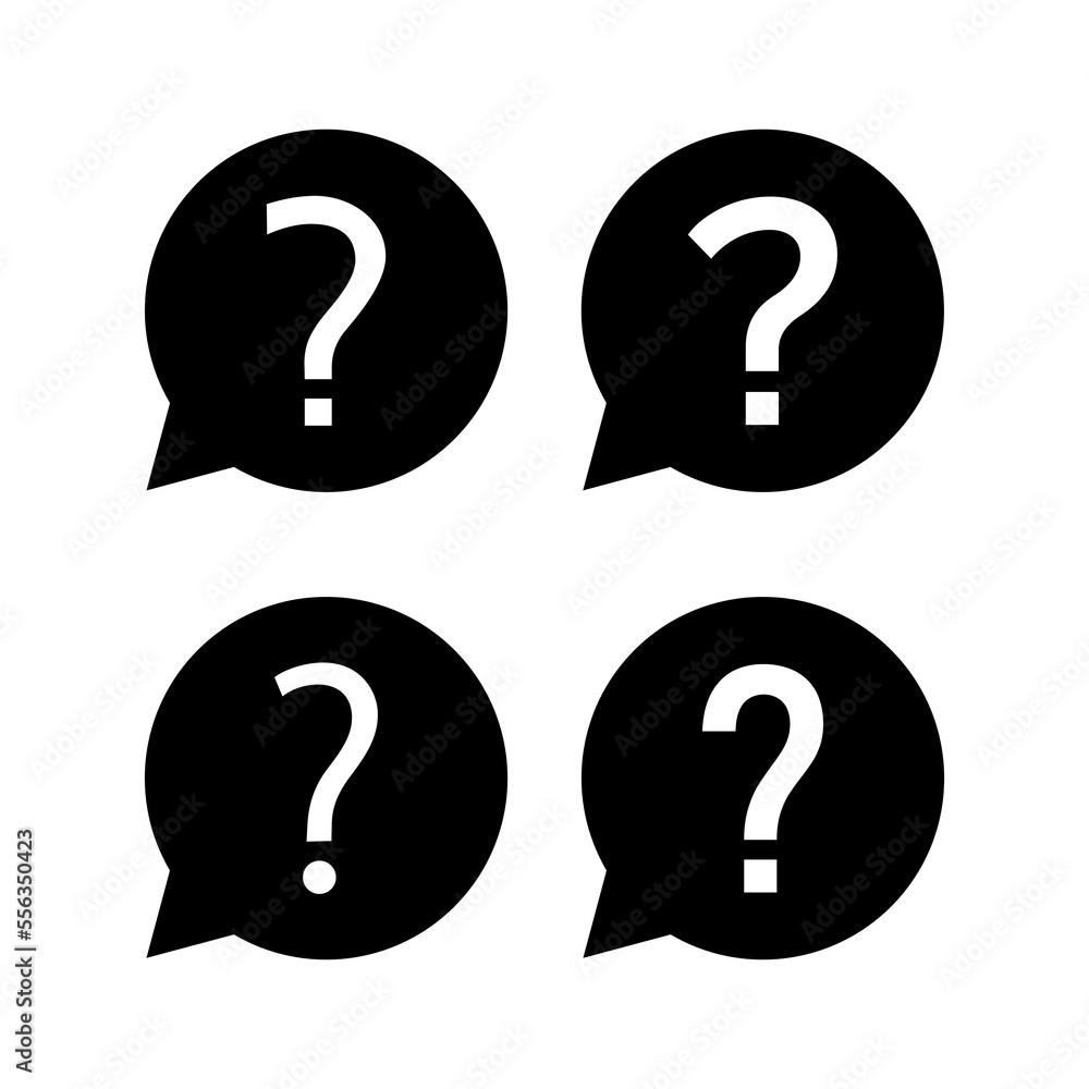Question icon vector for web and mobile app. question mark sign and symbol Question icon vector for web and mobile app. question mark sign and symbol