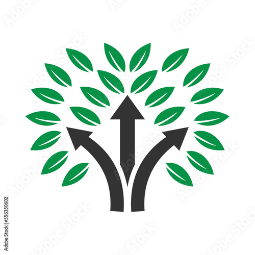 Grow Logo Design Template Icon Illustration Brand Identity vector