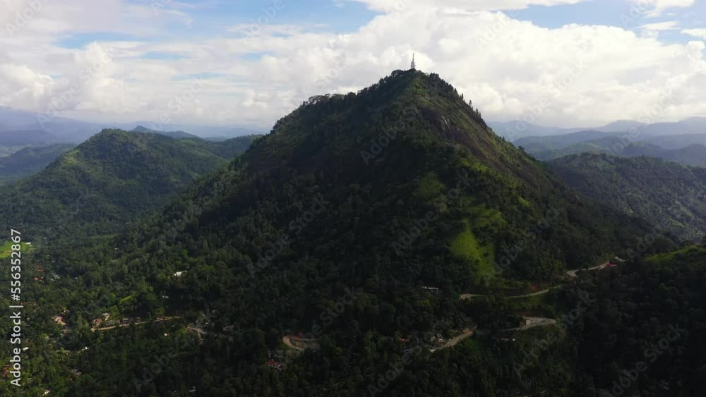 Aerial view of Center Ambuluwawa Biodiversity Complex, Gampola near Kandy, Sri Lanka. Aerial view of Center Ambuluwawa Biodiversity Complex, Gampola near Kandy, Sri Lanka.