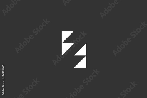 Illustration vector graphic of letter Z negative space