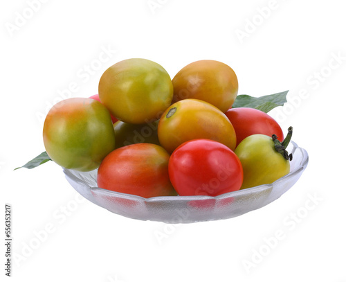 Cherry tomatoes stack isolated transparent png