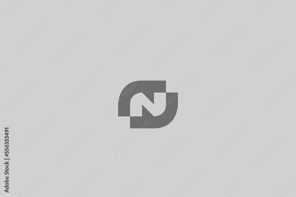Illustration vector graphic of letter N Illustration vector graphic of letter N