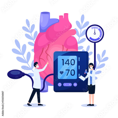 World hypertension day, health and medical vector theme design