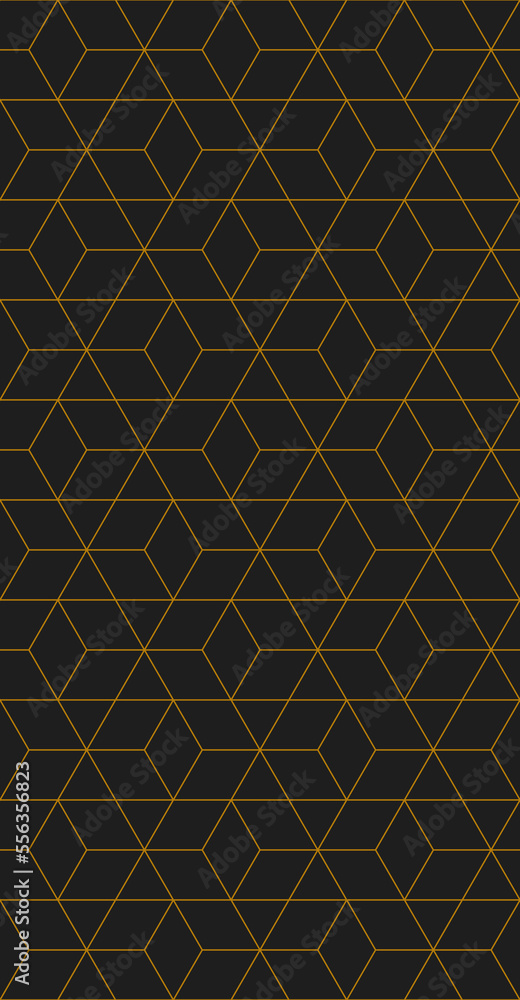 Fototapeta premium Vector seamless rhombus pattern. Abstract geometric background. Stylish linear texture.