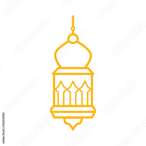 Arabian decorative lantern. Ramadan lamp decoration.