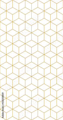 Fototapeta Naklejka Na Ścianę i Meble -  Vector seamless rhombus pattern. Abstract geometric background. Stylish fractal texture.