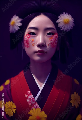 A Japanese Maiko Woman