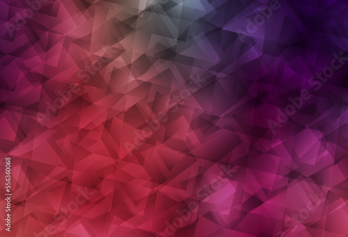 Light Pink, Red vector triangle mosaic texture.