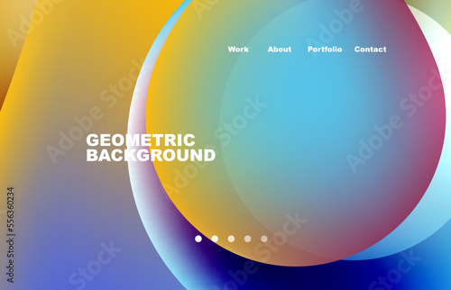 Abstract liquid background for your landing page design. Web page for website or mobile app wallpaper