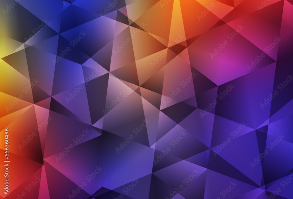 Dark Blue, Red vector triangle mosaic template. Dark Blue, Red vector triangle mosaic template.