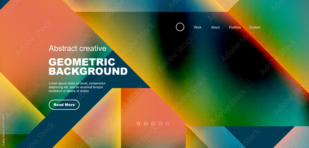 Triangles with fluid gradients, abstract landing page background. Minimal shapes composition for wallpaper, banner, background, leaflet, catalog, cover, flyer Triangles with fluid gradients, abstract landing page background. Minimal shapes composition for wallpaper, banner, background, leaflet, catalog, cover, flyer
