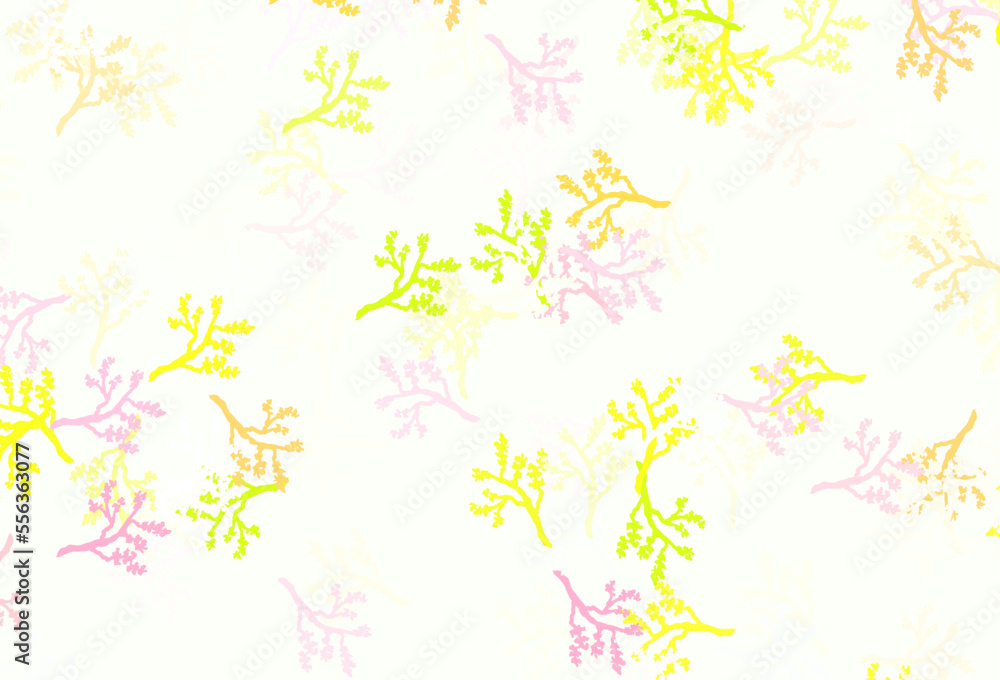 Light Green, Red vector abstract backdrop with sakura. Light Green, Red vector abstract backdrop with sakura.