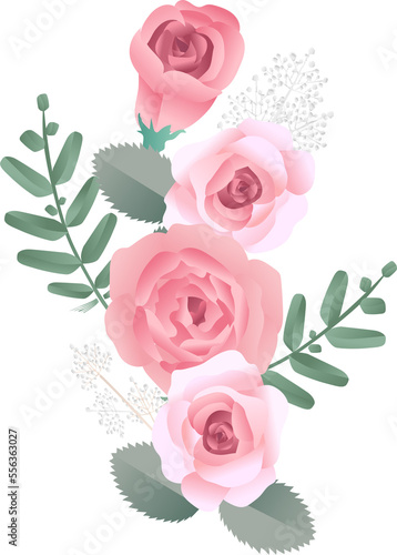 rose flower border