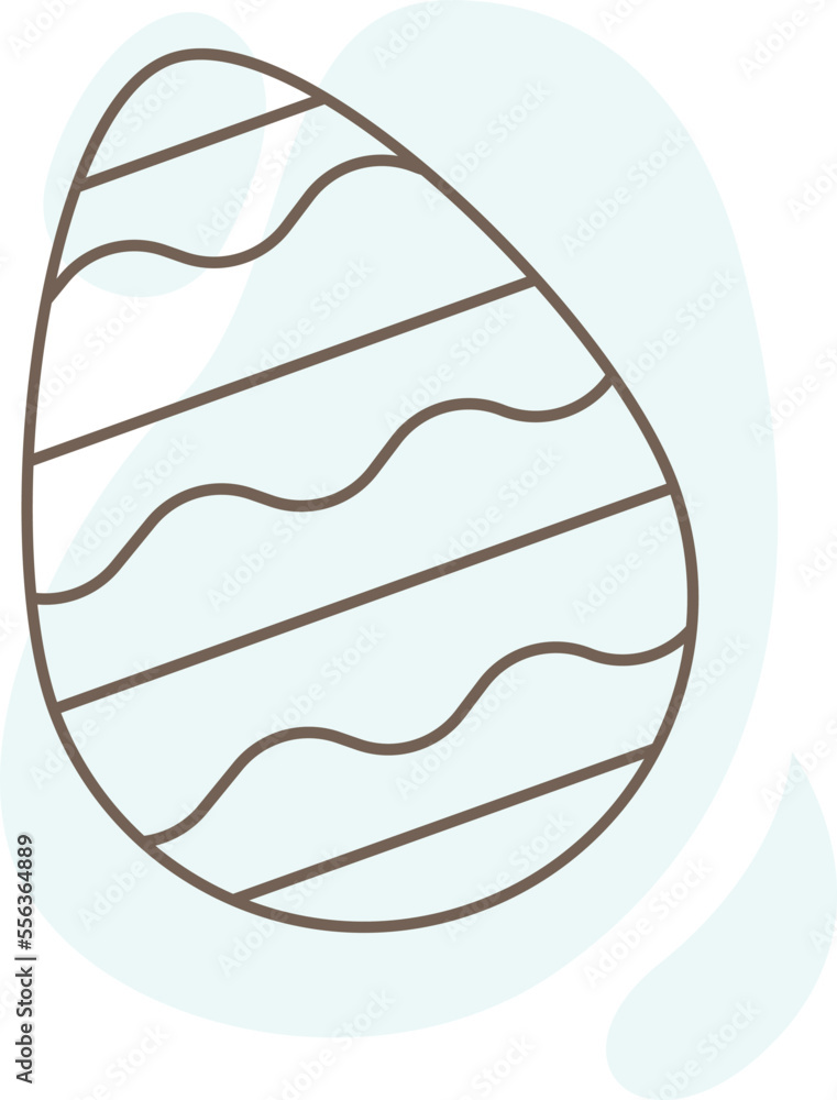 Easter egg line art style Contemporary design Easter egg line art style Contemporary design