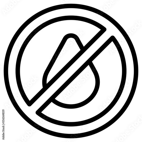 no ink line icon