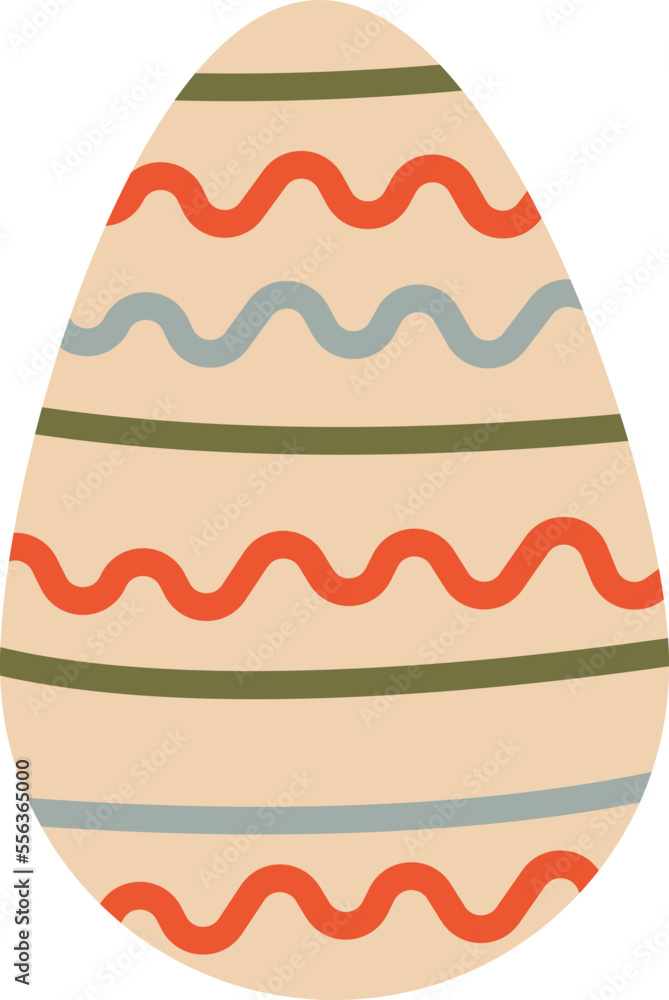 Handmade flat icon Painted eggs for easter Handmade flat icon Painted eggs for easter