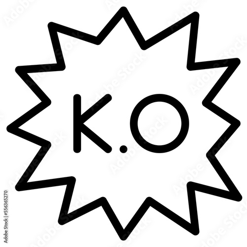 ko line icon