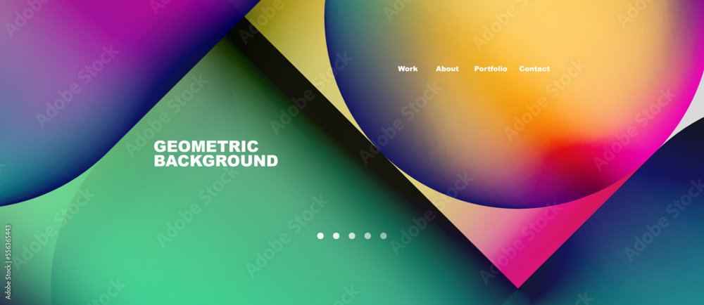 Round shapes and circles with liquid gradients Round shapes and circles with liquid gradients
