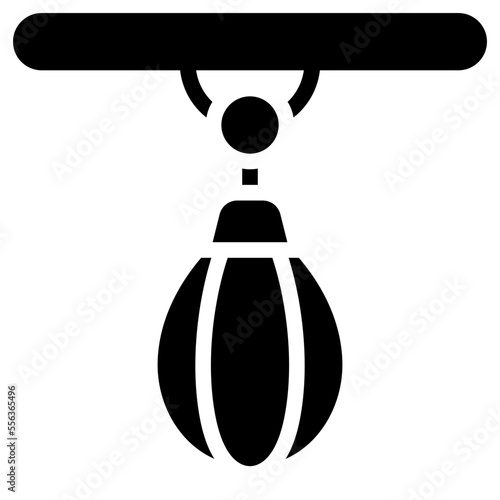 punching ball glyph icon