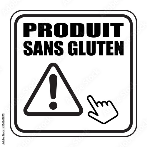 Logo produit sans gluten.