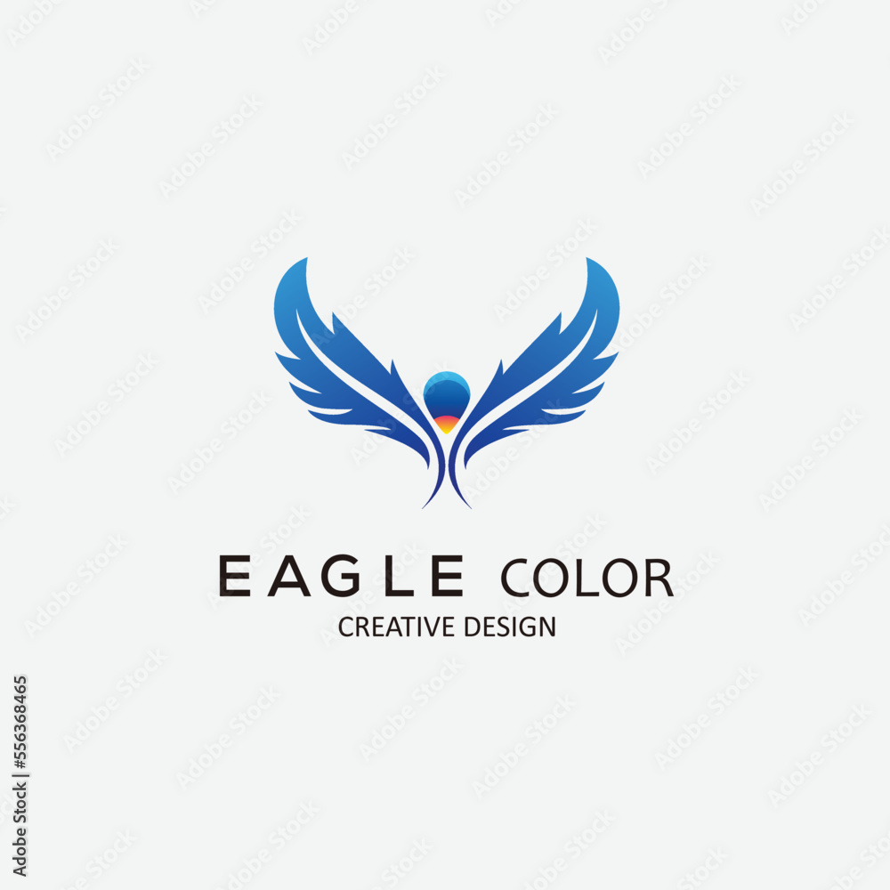 eagle logo gradient vector illustration eagle logo gradient vector illustration