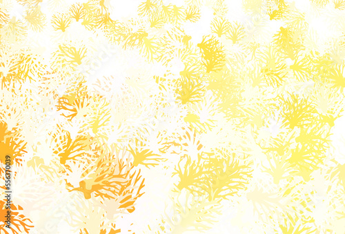 Light Orange vector doodle layout with branches.