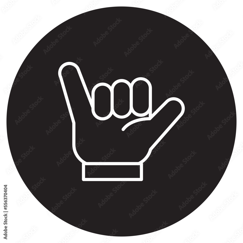 Illustration of Calling Hand Gesture design Icon Illustration of Calling Hand Gesture design Icon