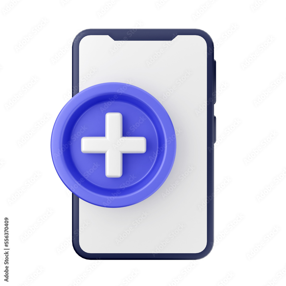 3d Smartphone icon illustration render 3d Smartphone icon illustration render