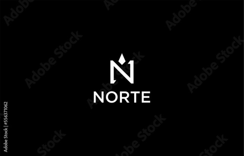 letter n logo design templates