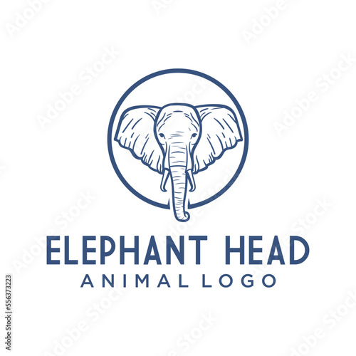 logo about an elephant with a white background. Using the coreldraw x5 application with line techniques.