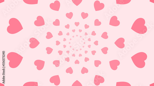 Free vector heart pattern lover pink background