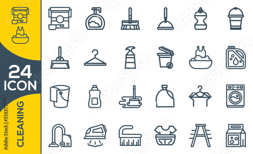 CLEANING ICON SET DESIGN