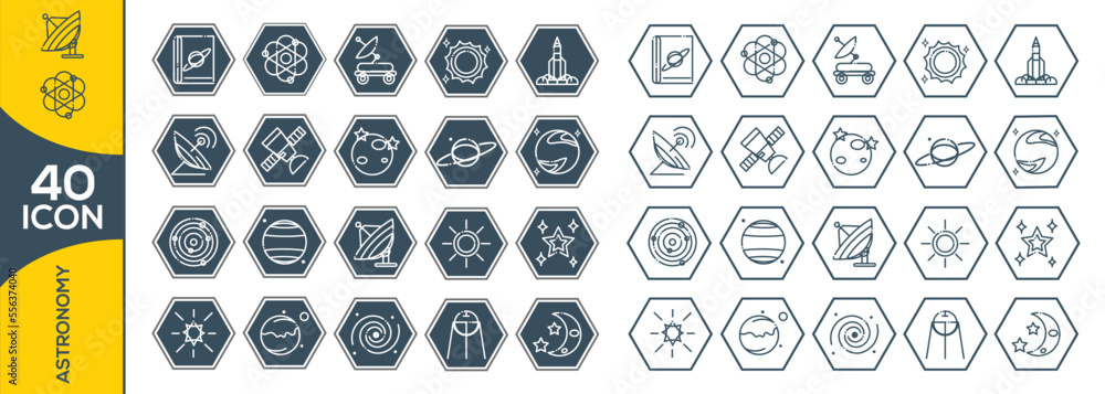 ASTRONOMY ICON SET DESIGN ASTRONOMY ICON SET DESIGN