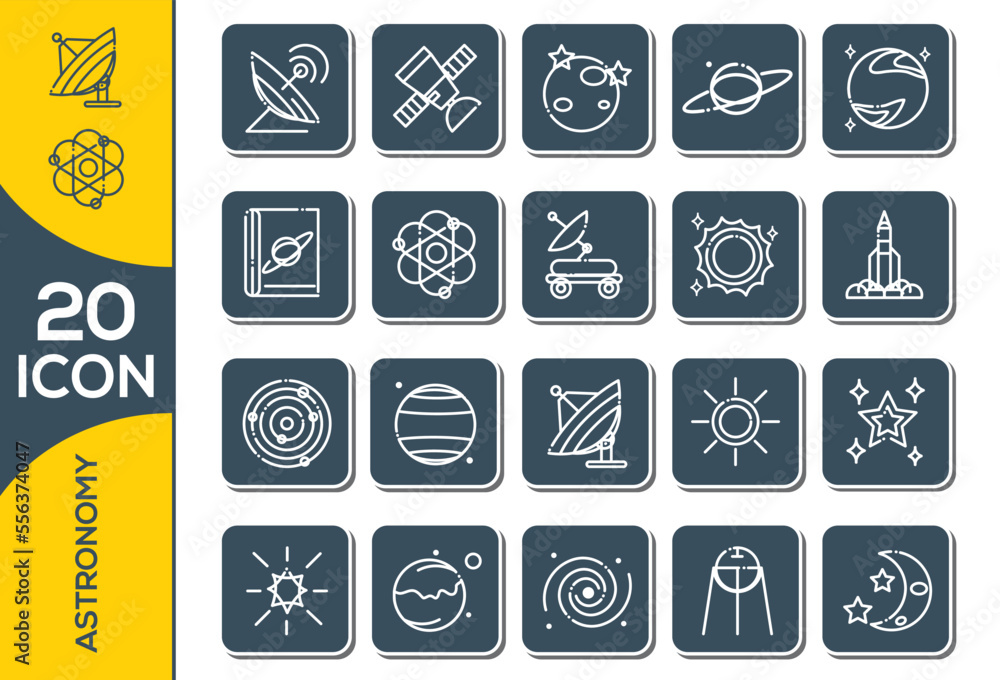 ASTRONOMY ICON SET DESIGN ASTRONOMY ICON SET DESIGN