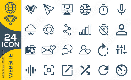 website icon set design