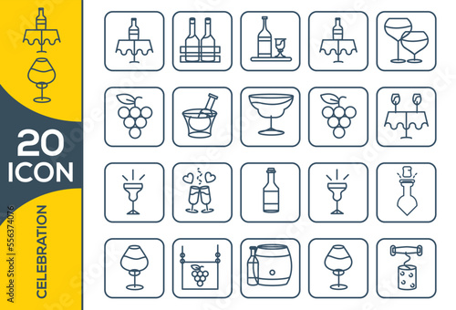 CELEBRATION ICON SET DESIGN