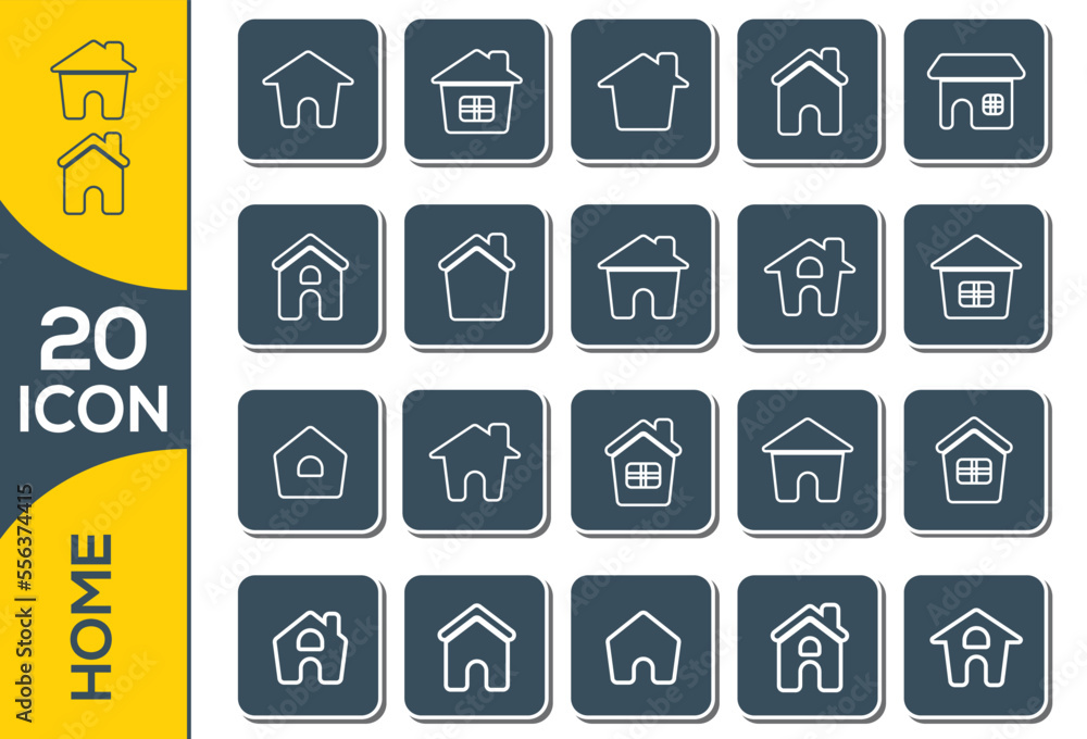 HOME ICON SET DESIGN