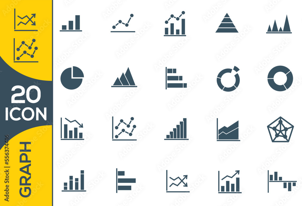 graph icon set design graph icon set design