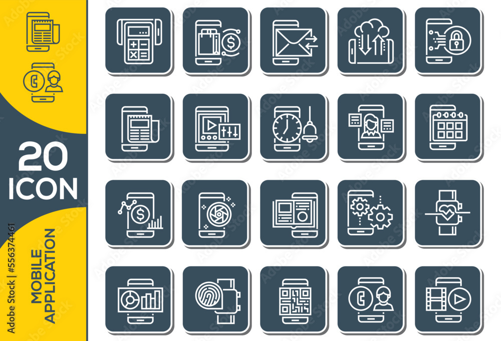 MOBILE APPLICATION ICON SET DESIGN MOBILE APPLICATION ICON SET DESIGN