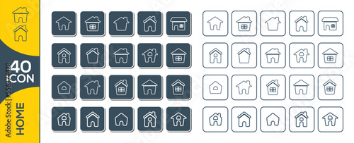 HOME ICON SET DESIGN