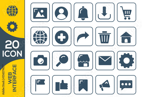 WEB INTERFACE ICON SET DESIGN