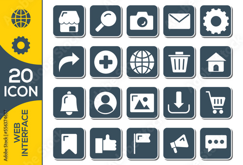 WEB INTERFACE ICON SET DESIGN