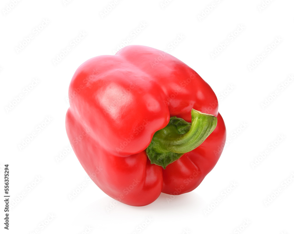 Sweet red pepper. Isolated on a white background. Sweet red pepper. Isolated on a white background.