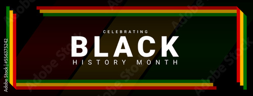 Black history month. Celebration of African American history. Celebrated annual. Graphic design for posters banner, card, background. Vector illustration