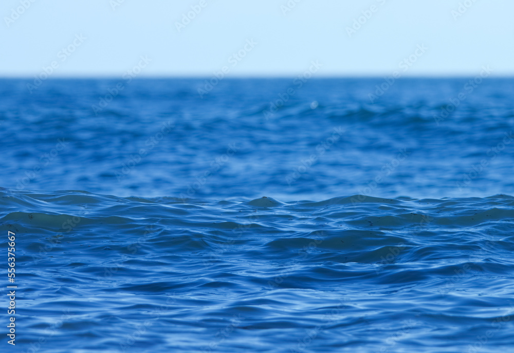 Naklejka premium Blue water background. Water surface.