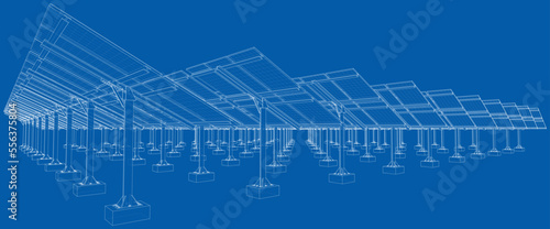 Solar Panel Concept. Vector