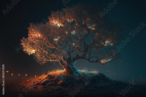 Digital illustration about a tree. © SCHRÖDER