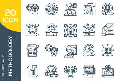 methodology icon set design