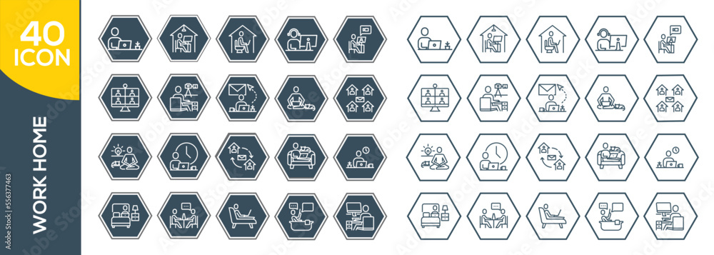 WORK HOME ICON SET DESIGN WORK HOME ICON SET DESIGN