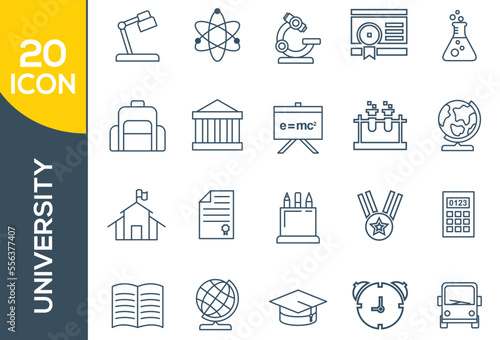 UNIVERSITY ICON SET DESIGN